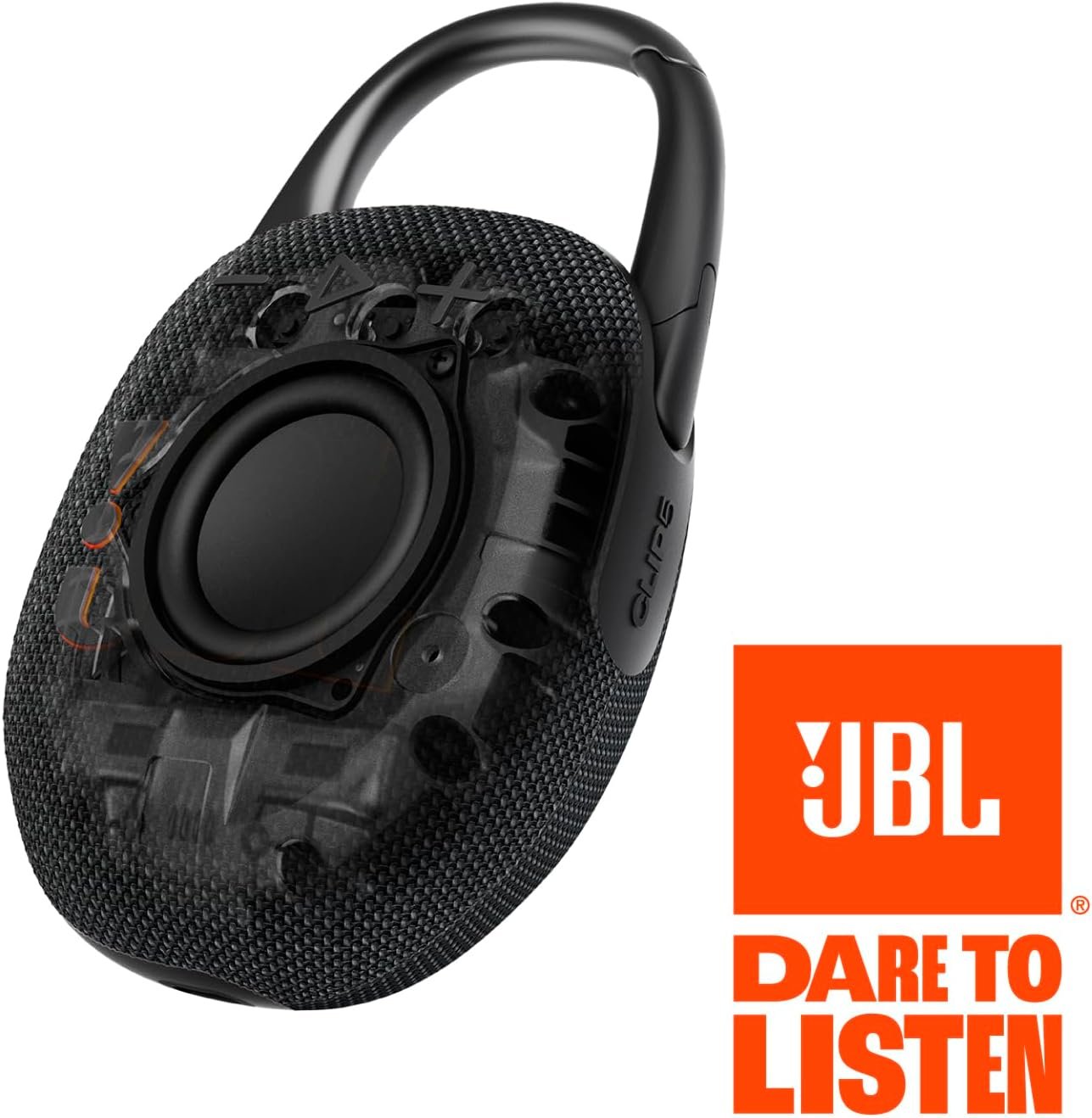 JBL Clip 5 - Ultra-Portable, Waterproof & Dustproof Bluetooth Speaker, Big Pro Sound with Punchy bass, Integrated Carabiner, Up to 12 Hours of Play, Made in Part with Recycled Materials (Black) - Image 7