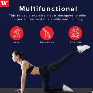 We Sell Mats – 4 ft x 8 ft x 2 in Personal Fitness & Exercise Mat for Home Workout – Lightweight and Folds for Carrying – All Purpose Home Gym Mat – Thick Mat for Yoga, Pilates, Stretches, and Floor Exercises