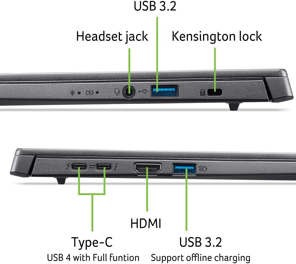 Acer Aspire 14 AI Copilot+ PC | 14" WUXGA Display | Intel Core Ultra 5 Processor 226V | NPU: Up to 40 Tops - GPU: Up to 53 Tops | Intel ARC 130V | 16GB LPDDR5X | 512GB SSD | Wi-Fi 6E | A14-52M-51S1 - Image 11