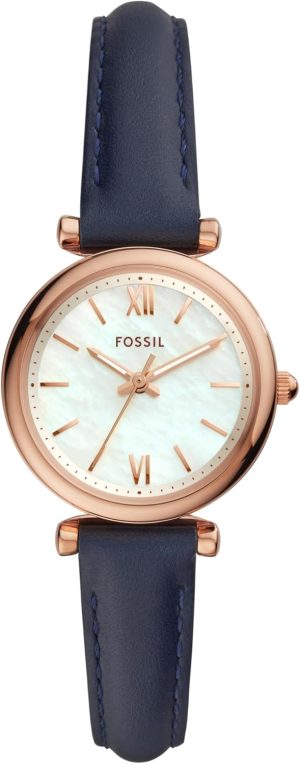 Fossil Women’s Carlie Quartz Stainless Steel Three-Hand Watch