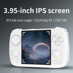 RG Cubexx Retro Game Handheld 3.95 Inch IPS Screen 720*720 Linux System,RGCube XX 64G Card Pre-Installed 5373 Games 3800mAh Supports 5G WiFi Bluetooth Online Fighting,Streaming (New RG CubeXX White)