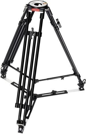 Proaim Mitchell Telescopic Camera Tripod Stand w Spreader. for Fluid Heads, Sliders & Jib Cranes. Payload Up to 250kg/551lb.