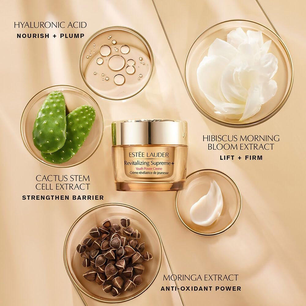 Estée Lauder Revitalizing Supreme+ Holiday Skincare Gift Set | The Lift + Firm Routine | Includes Full-Size Moisturizer 1.7 Ounce + Cleanser 1 Fl Oz, Eye Cream 0.17 Ounce, Face Serum 0.5 Fl Oz - Image 4
