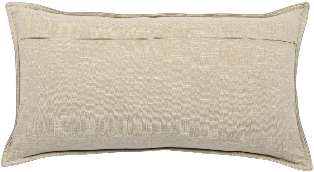 Genuine Leather Pillow Cover Case for Lumbar Throw Couch Pillows - Modern Farmhouse Decorative Sofa Thick & Soft Cushion Covers (Suede Camel, 12" x 20") - Image 6