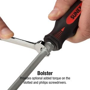 SUNEX TOOLS 1120SS Combination Screwdriver Set, 20Piece, Cabinet, Slotted, Philips, Torx, Flaking & Abrasion Resistant, Enhanced Durability, Comfortable Handle, Quick Reference, Bolster, Storage Tray