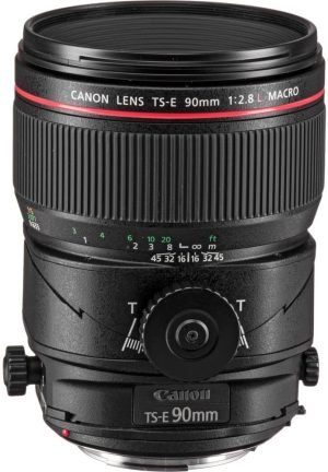 Canon TS-E 90mm f/2.8L Macro Tilt-Shift Lens | L-Series Prime with Perspective Control & Close-Focus Macro | Perfect for Architecture & Studio Photography (2274C002) + Shoulder Bag + 64GB Card