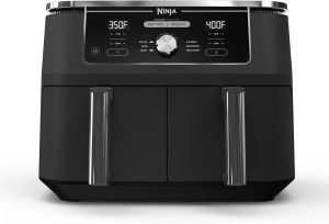 Ninja DZ401 Foodi 10 Quart 6-in-1 DualZone XL 2-Basket Air Fryer with 2 Independent Frying...