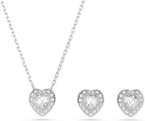 Swarovski Ariana Grande Collection, Clear Crystal & Pearls, Rhodium Finish, Necklaces, Earrings and Bracelets
