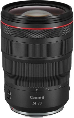 Canon RF24-70mm F2.8 L is USM Lens, Standard Zoom Lens, Compatible with EOS R Series Mirrorless Cameras, Black