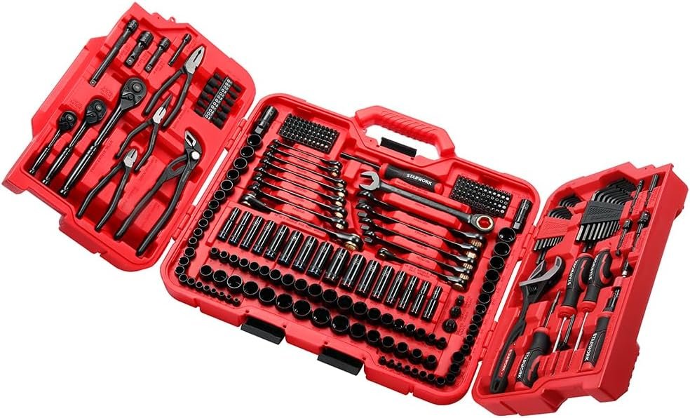 STARWORK TRUE MECHANIC™ 313-Piece Mechanics Tool Set and Socket Set, Professional SAE/Metric - Image 2