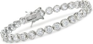 Ross-Simons 13.50 ct. t.w. CZ Tennis Bracelet in Sterling Silver