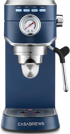 CASABREWS Espresso Machine 20 Bar, Professional Espresso Maker with Milk Frother Steam Wan...