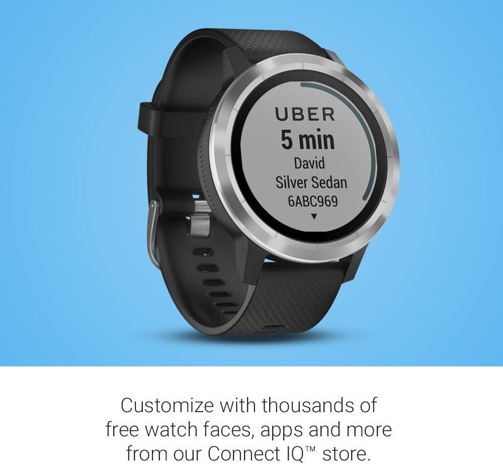Garmin Vivoactive 3 GPS Smartwatch with Built-in Sports Apps - Black/Silver (Renewed) - Image 4