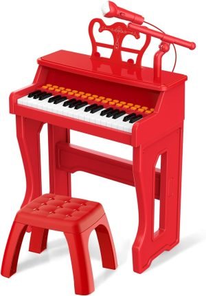 Toy Pianos for Kids Ages 3-7 – Children’s Musical Keyboard for Beginners Boys Girls Birthday Gift Learning Piano 37 Keys 4 5 6 8 Years Old Girls and Boys Birthday Gift