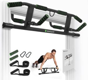 2025 Upgrade Multi-Grip Pull Up Bar with Smart Larger Hooks Technology – USA Origina...
