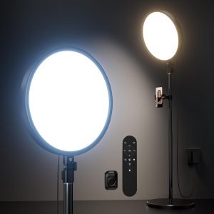 Weilisi Large Ring Light with 79″ Stand, 6500K Professional Full-Screen Big Ring Light with Stand and Phone Holder, Selfie Light with Remote for Studio Video Photography, TikTok, YouTube, Live Stream