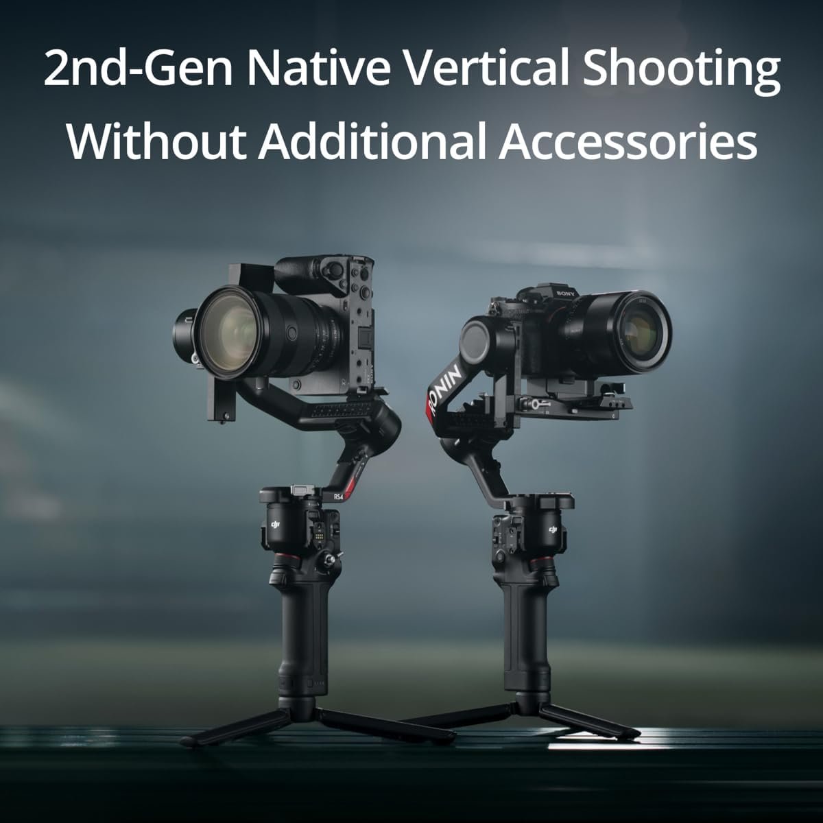 DJI RS 4, 3-Axis Gimbal Stabilizer for DSLR and Mirrorless Cameras Canon/Sony/Panasonic/Nikon/Fujifilm, 2nd-Gen Native Vertical Shooting, 2-Mode Switch Joystick, Teflon Axis Arms, Camera Gimbal - Image 4
