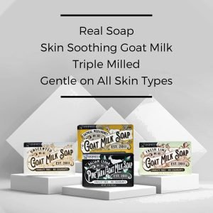 Legend’s Creek Farm Goat Milk Soap – Triple Milled Moisturizing Bar for Hands and Body – 9 Oz Creamy Lather, Nourishing, Natural Soap for Sensitive Skin (Assorted Bundle)