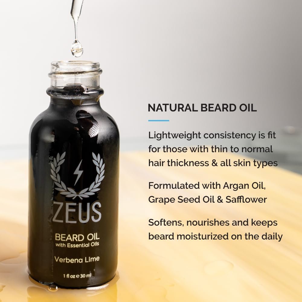 ZEUS Deluxe Men’s Beard Care Gift Set – Luxury Holiday Grooming Kit with Wash, Oil & Brush, Perfect Present for Husband, Dad or Boyfriend (Vanilla Rum) - Image 4