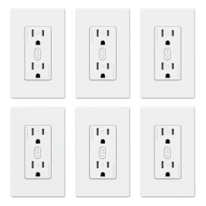ELEGRP Smart Plug, Smart in-Wall Outlet Compatible with Alexa and Google Assistant, 2.4GHz...