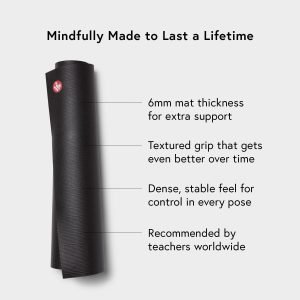 Manduka PRO Yoga Mat – 6mm | Lifetime Durability | Hygienic Construction | Premium Studio Quality | Teacher Approved