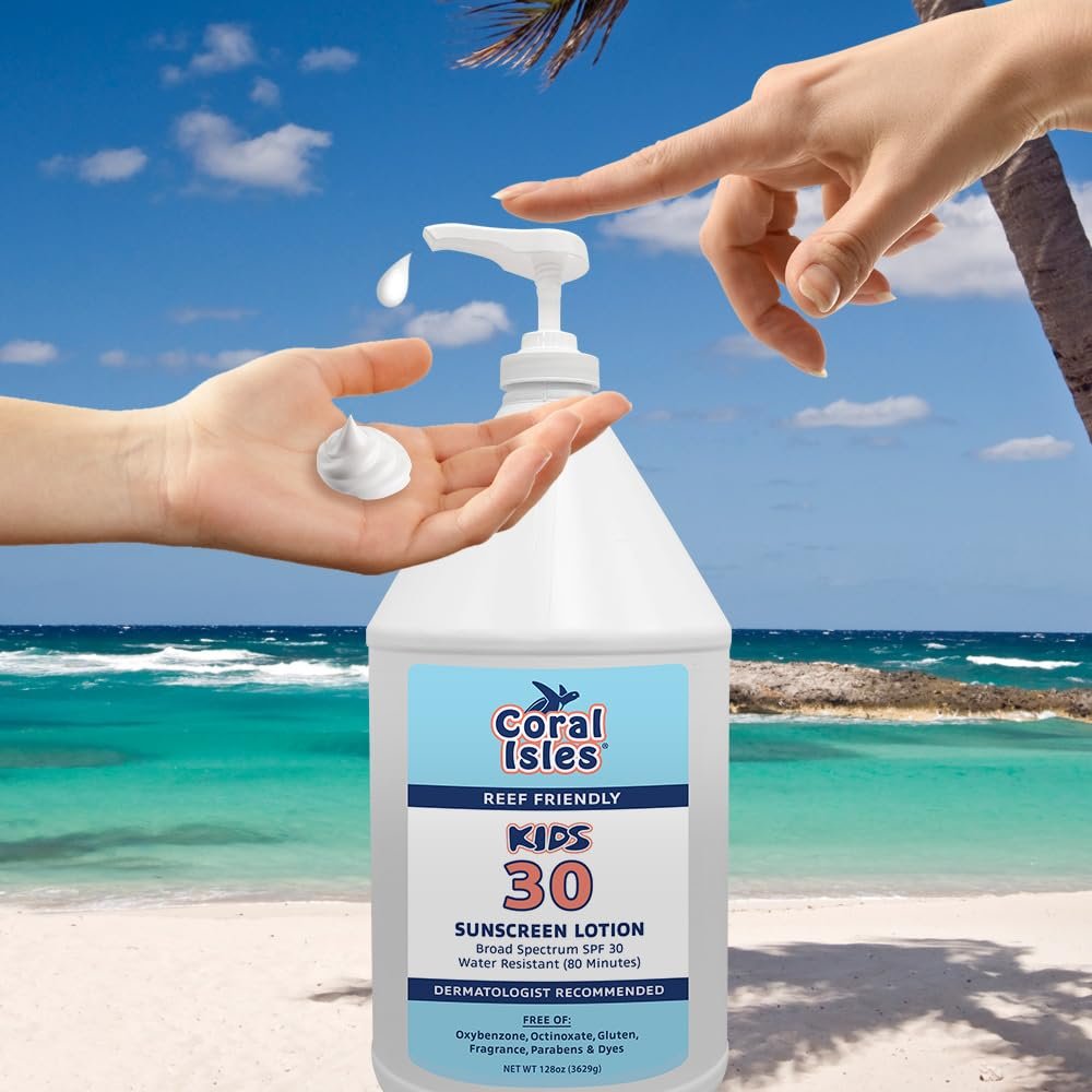 Rocky Mountain Sunscreen | KIDS SPF 30 Lotion -Broad Spectrum UVA/UVB Protection | Hawaii 104 Reef Act Compliant (Oxybenzone & Octinoxate Free) | Water Resistant 80 Min. | Gallon with Pump (128 Fl Oz) - Image 5