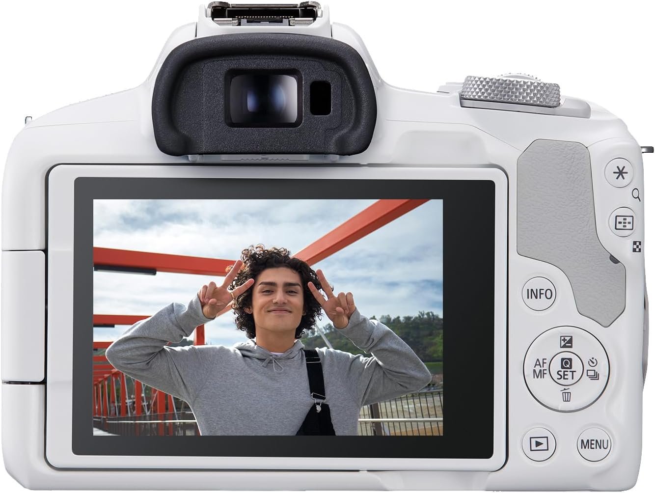 Canon EOS R50 Mirrorless Camera RF-S18-45mm F4.5-6.3 is STM Lens Kit, 24.2 Megapixel CMOS (APS-C) Sensor, 4K Video, Hybrid Camera, Photo and Video, Vlogging, Content Creator, RF Mount, White - Image 4