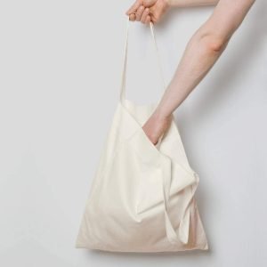 NPBAG 50 Pack 15” X 16” Natural Cotton Tote Bags, Lightweight Blank Bulk Cloth bags with 1pc of PTFE Teflon Sheet