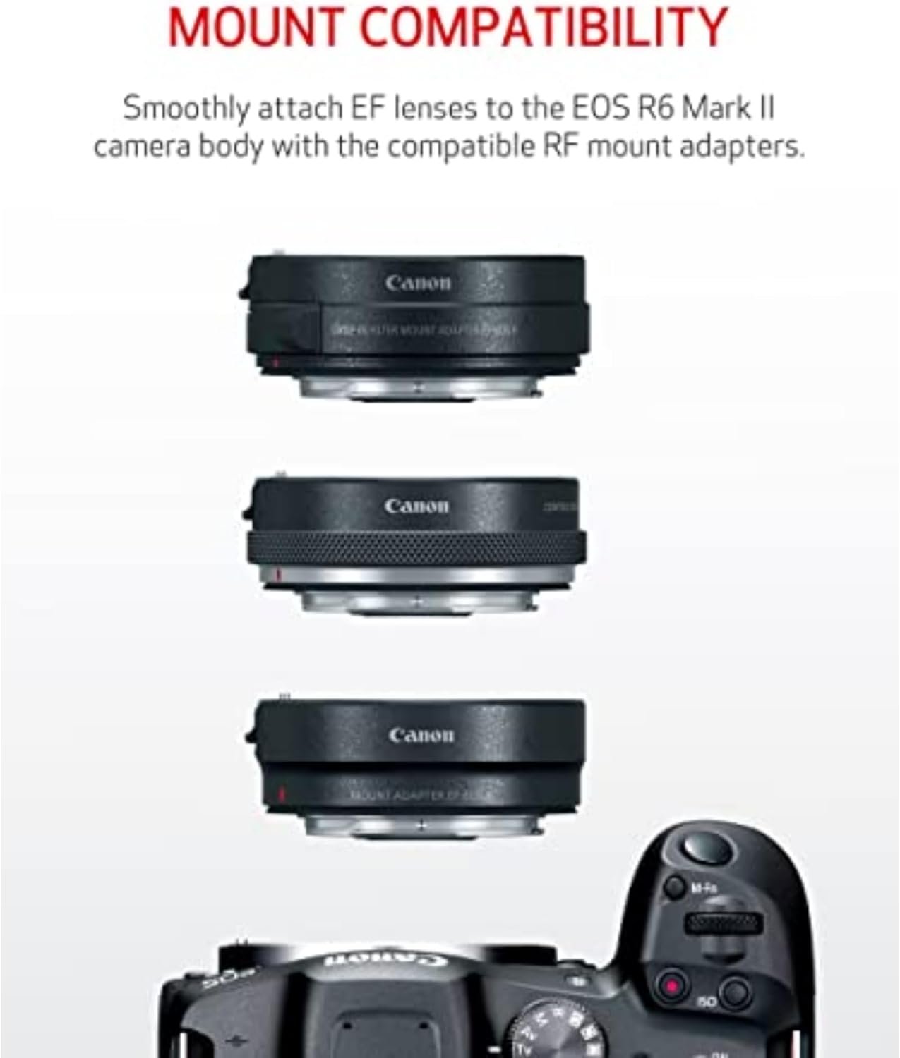 Canon EOS R6 Mark II Mirrorless Camera RF24-105mm F4-7.1 is STM Lens Kit, Full-Frame Hybrid Camera, 24.2 Megapixel CMOS Sensor, Photo and Video Capabilities, Black - Image 5