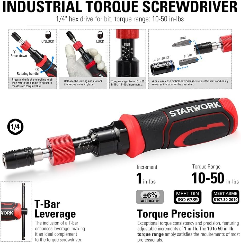 STARWORK TRUE MECHANIC™ 313-Piece Mechanics Tool Set and Socket Set, Professional SAE/Metric - Image 4
