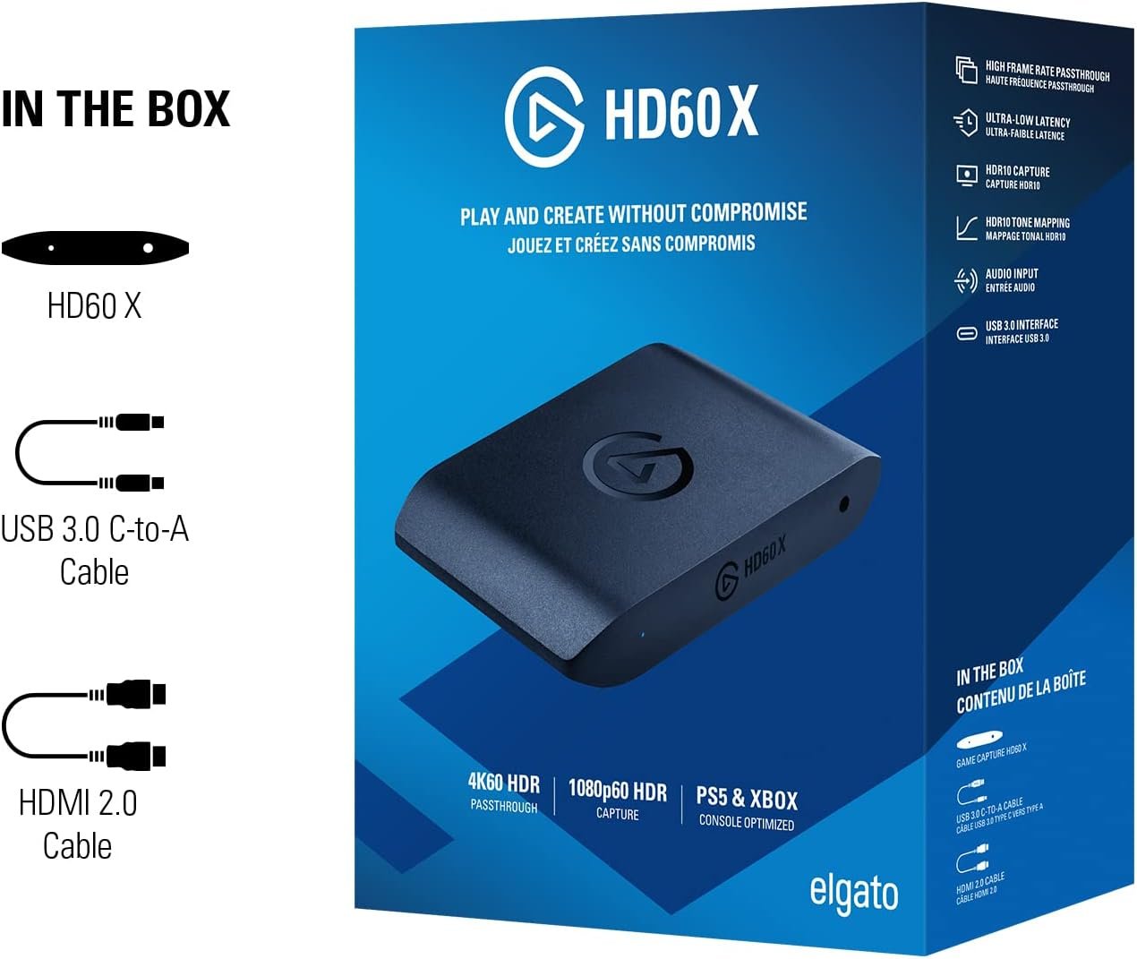 Elgato HD60 X - Stream and Record in 1080p60 HDR10 or 4K30 with Ultra-low Latency on PS5|Pro, PS4|Pro, Xbox Series X/S, Xbox One X|S, Nintendo Switch 2, in OBS and More, Works with PC and Mac - Image 10