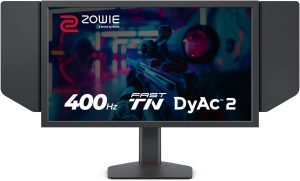 BenQ Zowie XL2566X+ | 24.1 | Fast TN 400Hz Gaming Monitor for Esports | Motion Clarity DyAc2 | 1080p | XL Setting to Share | Shielding Hood | New Industrial Grade Ball Bearing Height Adjustment