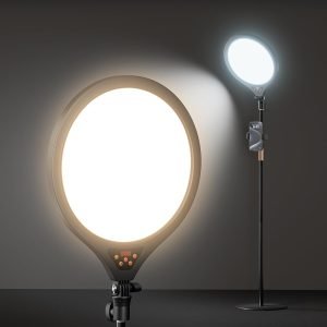 Ring Light with Stand and Phone Holder, 14″ Professional Full-Screen Large Ring Light with 63” Stand, Selfie Ringlight for Video Recording, Live Streaming, Makeup, Barber, YouTube, TikTok