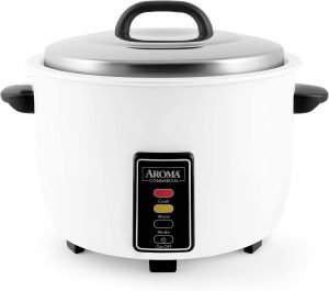 Aroma Housewares 60-Cup (Cooked) (30-Cup UNCOOKED) Commercial Rice Cooker (ARC-1033E),Whit...