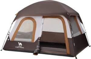 CAMEL CROWN 4/6 Person Tent Waterproof Lightweight Portable Backpacking Tent for Outdoor Camping Hiking