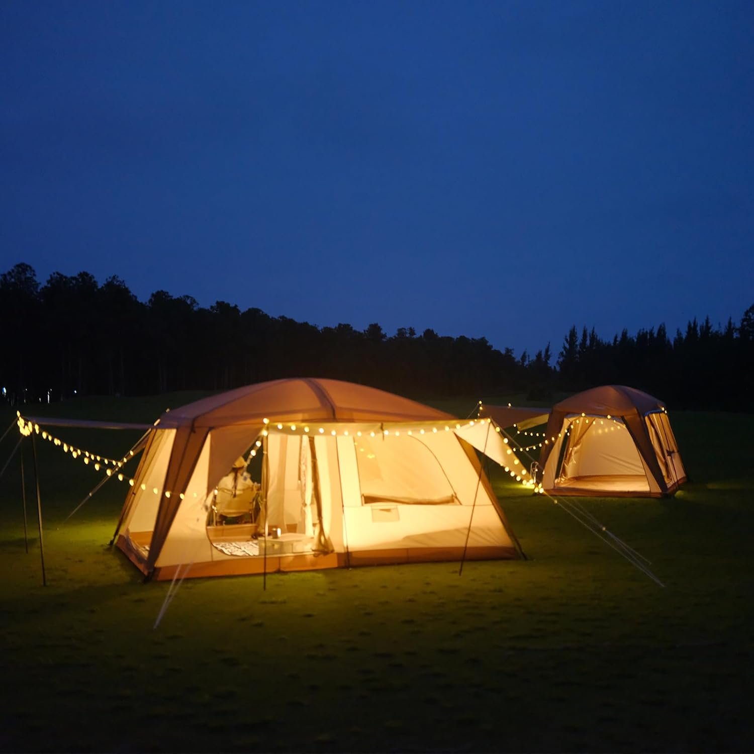 Vidalido 4-6 Person Camping Tent with 3 Door 2 Room Large Family Cabin Tents, Double Layer Waterproof Portable Glamping Tent, Big Tents for Outdoor Camping Hiking and Backpacking - Image 9
