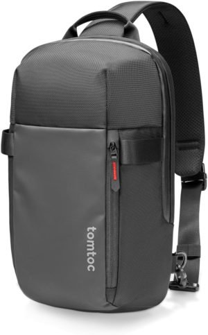 tomtoc 7L Sling Backpack Crossbody Bag for Men Women, EDC Daypack Chest Shoulder bag for 14-inch MacBook Pro M5, 13″ MacBook Air/Pro, 13” iPad Pro M5/iPad Air M3, Organized, Daily Use, Work, Travel-S
