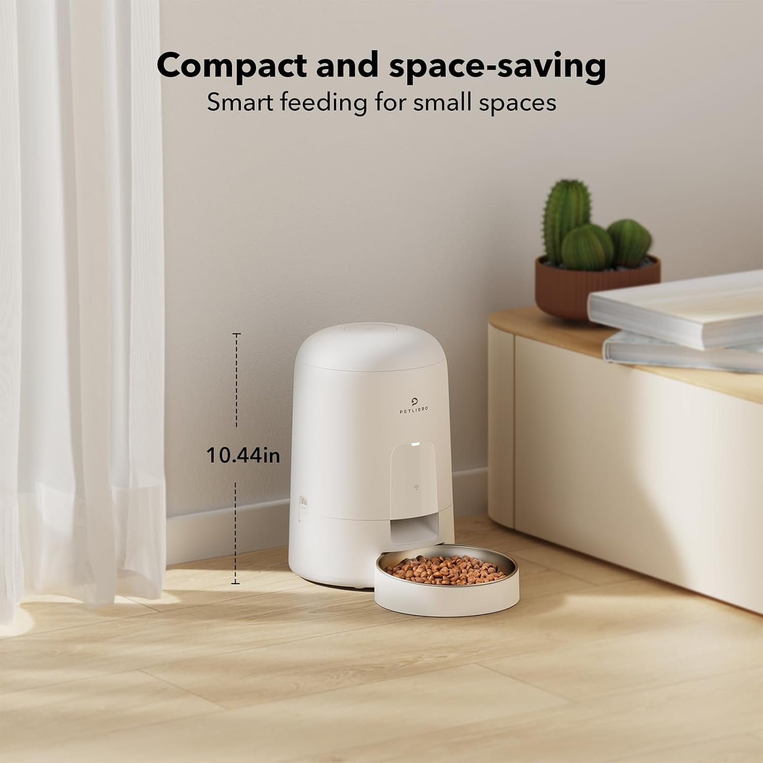 PETLIBRO Automatic Cat Feeder, WiFi Automatic Cat Food Dispenser Rechargeable Battery-Operated with 30-Day Life, AIR Pet Feeder for Cat & Dog, Timed Cat Feeder 1-6 Meals Control, 2L Auto Cat Feeder - Image 9