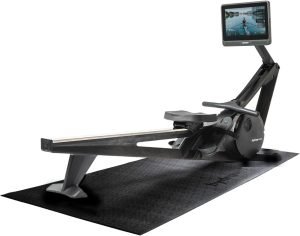 Hydrow Under Machine Mat for Exercise Equipment, Non-Slip Exercise Mat for Stability and Floor Protection, Suitable for Rowing Machine, Treadmill, Bike and Home Workout (3’L x 7.5’W X 0.125′ Thick)