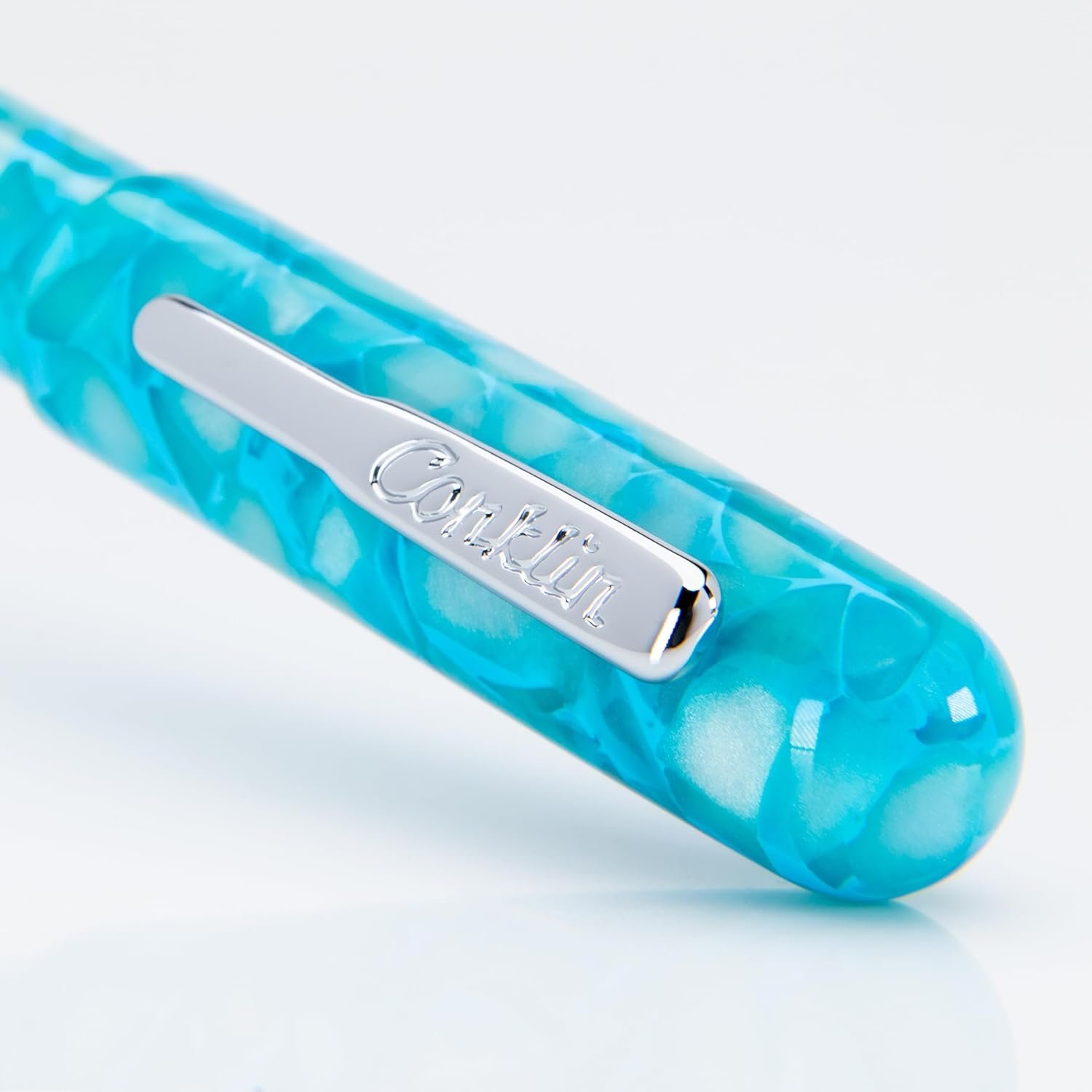Conklin All American Ballpoint Pen Turquoise Serenity Special Edition with Standard Parker-Style Blue Refill – Luxury Writing Pen Gift for Professionals, Collectors, Journaling, and Everyday Notes - Image 7