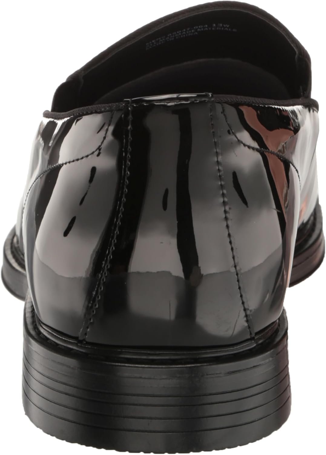 Nunn Bush Men's Centro Flex Plain Toe Slip on Formal Black Patent Loafer - Image 3