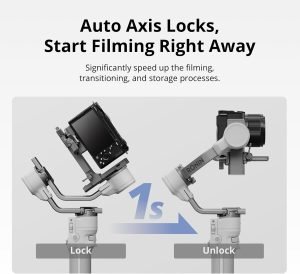 DJI RS 4 Mini, Gimbal Stabilizer for Cameras Canon/Sony/Panasonic/Nikon/Fujifilm, Auto Axis Locks, 2kg/4.4lbs Payload, Intelligent Tracking, Camera Gimbal, Camera Stabilizer, Native Vertical Shooting