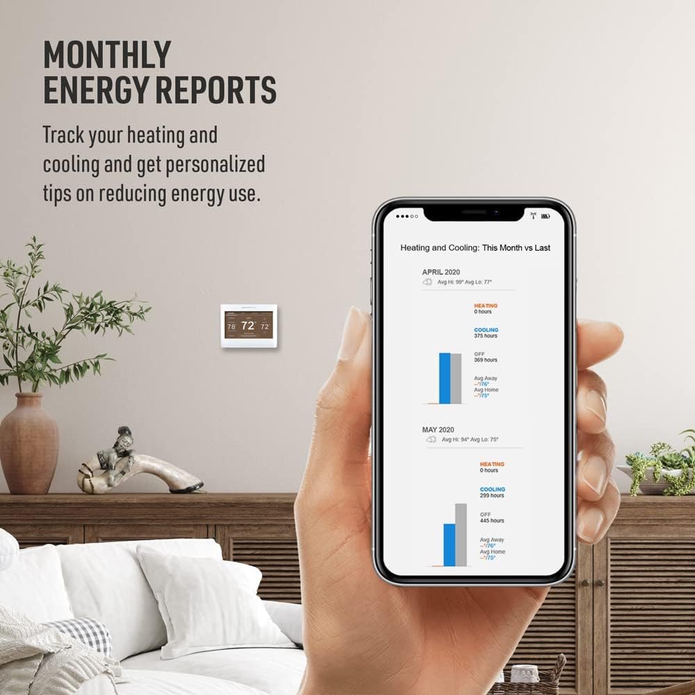 Honeywell Home RTH9600WF Smart Color Thermostat ENERGY STAR Wi-Fi Programmable Touchscreen Alexa Ready - C-Wire Required - Image 6