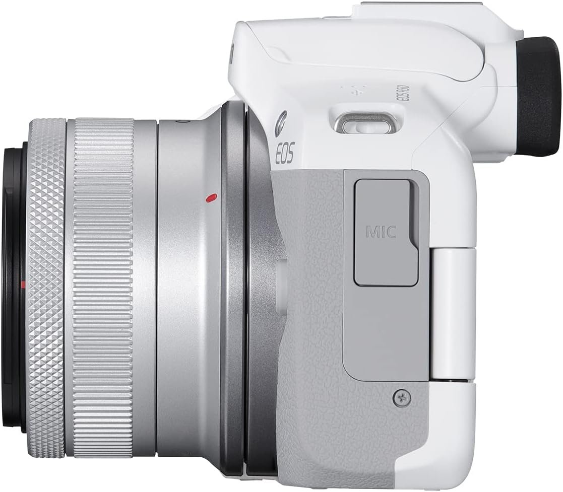 Canon EOS R50 Mirrorless Camera RF-S18-45mm F4.5-6.3 is STM Lens Kit, 24.2 Megapixel CMOS (APS-C) Sensor, 4K Video, Hybrid Camera, Photo and Video, Vlogging, Content Creator, RF Mount, White - Image 3