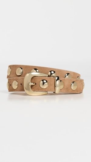 Madewell Women’s Studded Western Belt in Suede