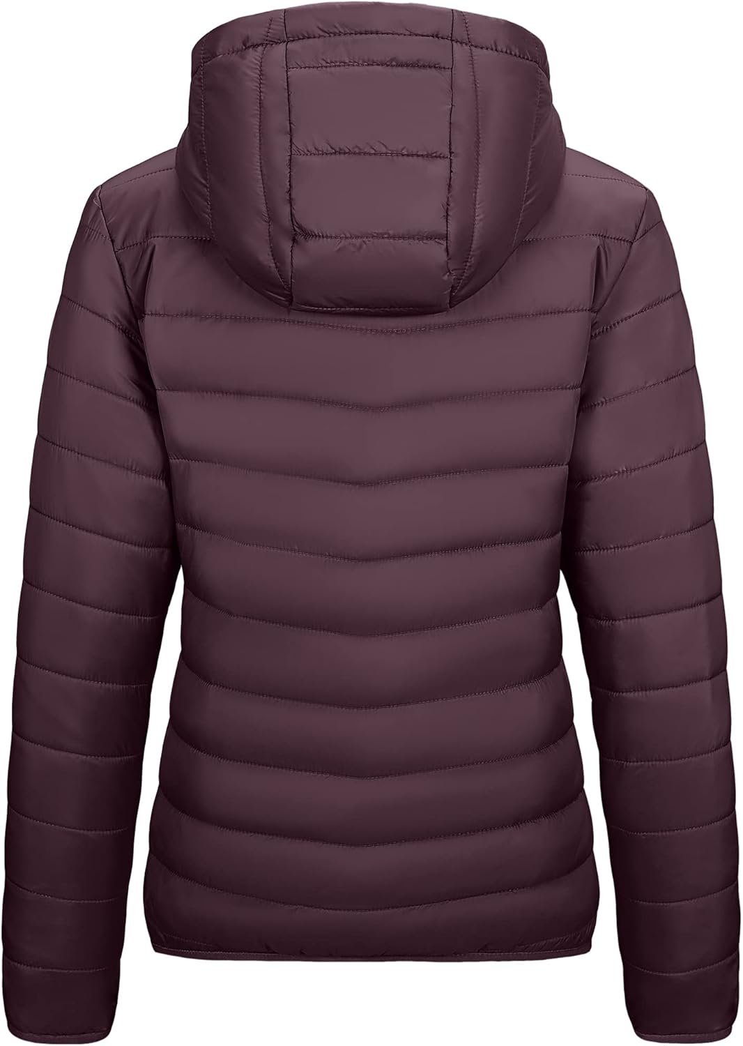 Outdoor Ventures Women's Packable Lightweight Full-Zip Puffer Jacket with Hood Quilted Winter Coat - Image 4