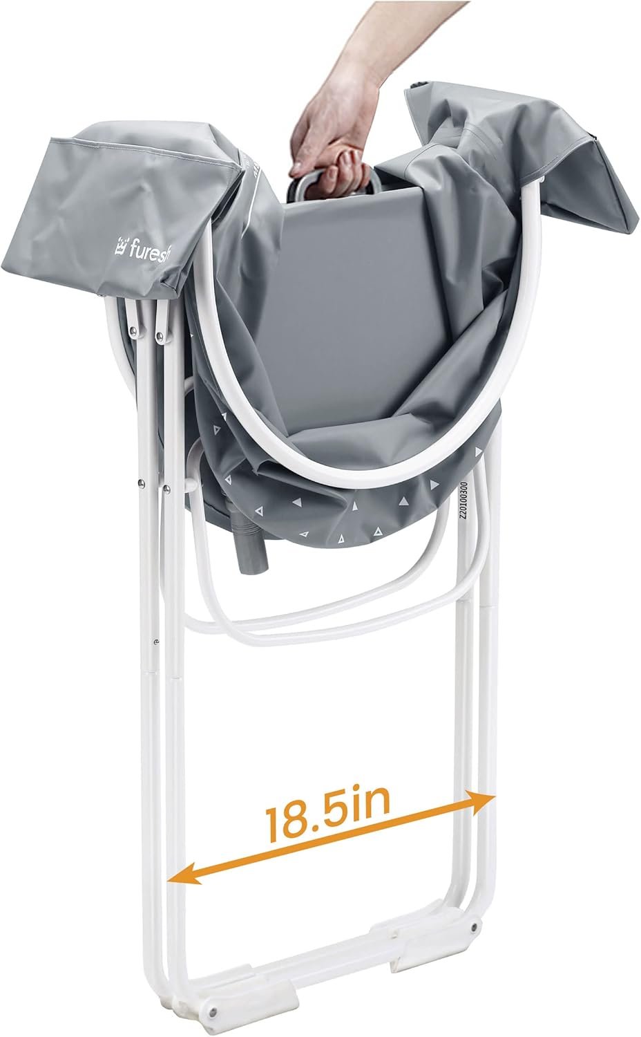 Furesh Little Dipper Dog Bath Tub and Wash Station for Bathing Shower and Grooming, Elevated Foldable and Portable, Indoor and Outdoor, for Small and Medium Size Dogs, Cats and Other Pet (Gray) - Image 3
