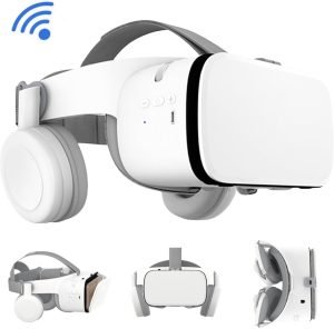 VR Headset, Virtual Reality Glasses for Adults Kids Play 3D Movies Video Games Foldable VR Goggles w/Bluetooth Headphones for Phone Compatible with iPhone 17 16 15 14 13 12 Pro Samsung Galaxy S23 S22