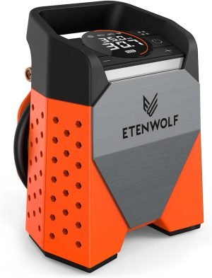 ETENWOLF ZEPHYR S3 Tire Inflator Portable Air Compressor, 1 Min Fast Inflation and 100% Du...