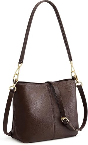 Kattee Leather Crossbody Bags for Women, Crossbody Purses for Women, Women’s Handbags Hobo Bag with Adjustable Strap